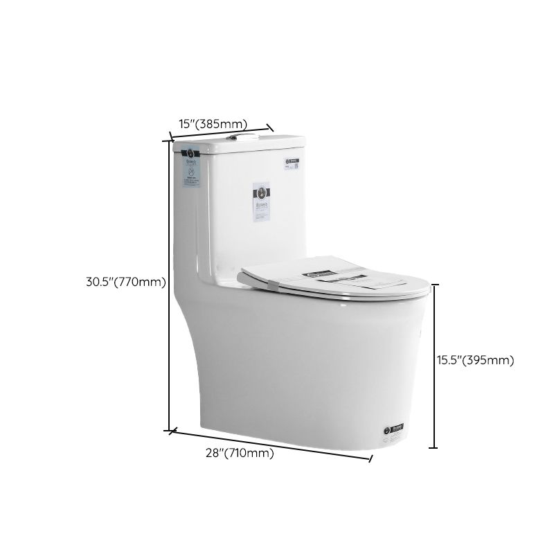 Modern Ceramic White Flush Toilet Floor Mounted Urine Toilet for Bathroom