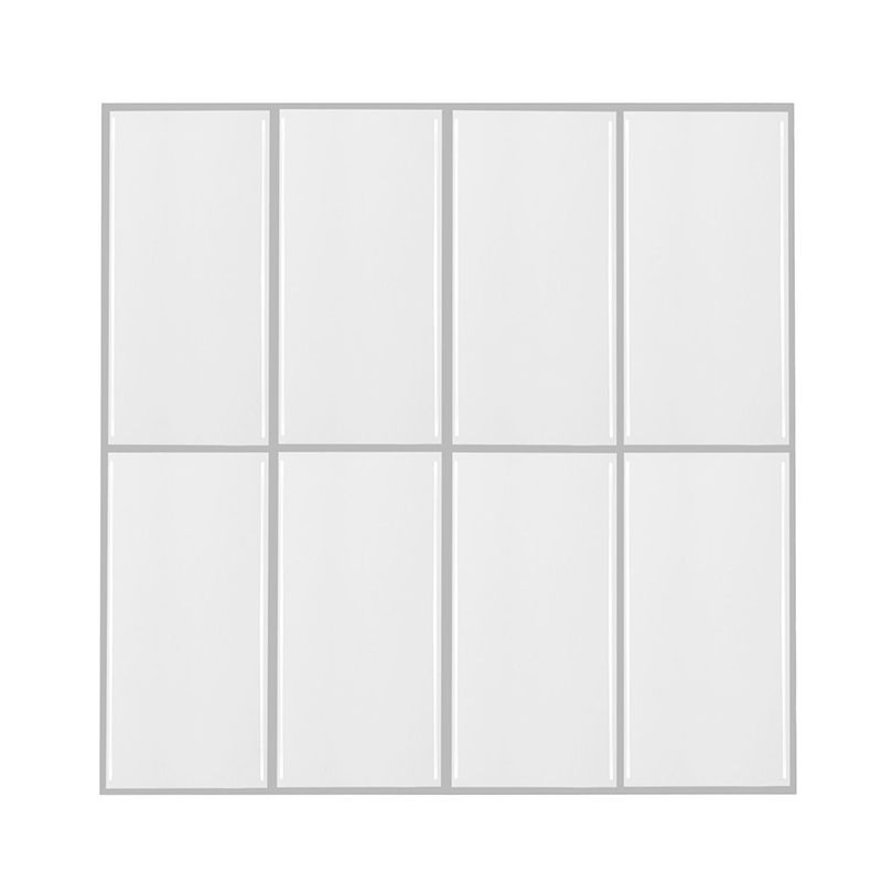 Plastic Peel & Stick Subway Tile Modern Simple Peel & Stick Subway Tile