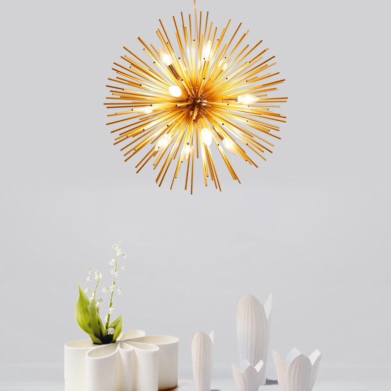 Lampada il lampadario del dente di dente di dente di dente di dente di dente di dente di illuminazione a sospensione in metallo