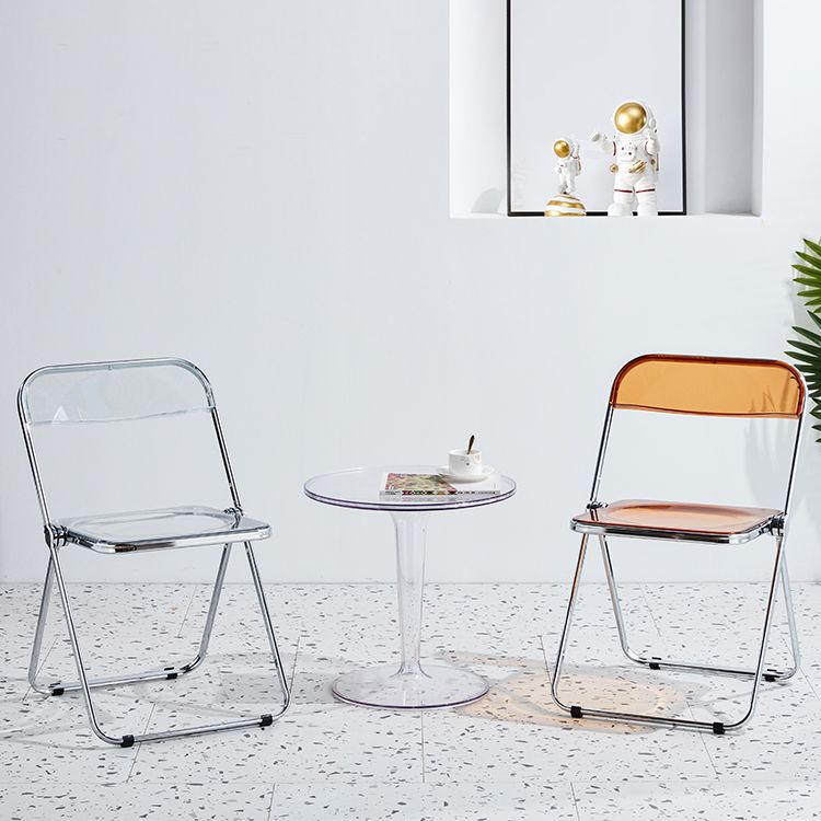 Metal contemporáneo que cena la sola silla lateral de cena de la parte posterior abierta de la silla sin brazos
