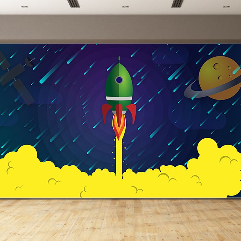 Children's Room Decoration Space Wallpaper Mural Creative Universe Wall Covering