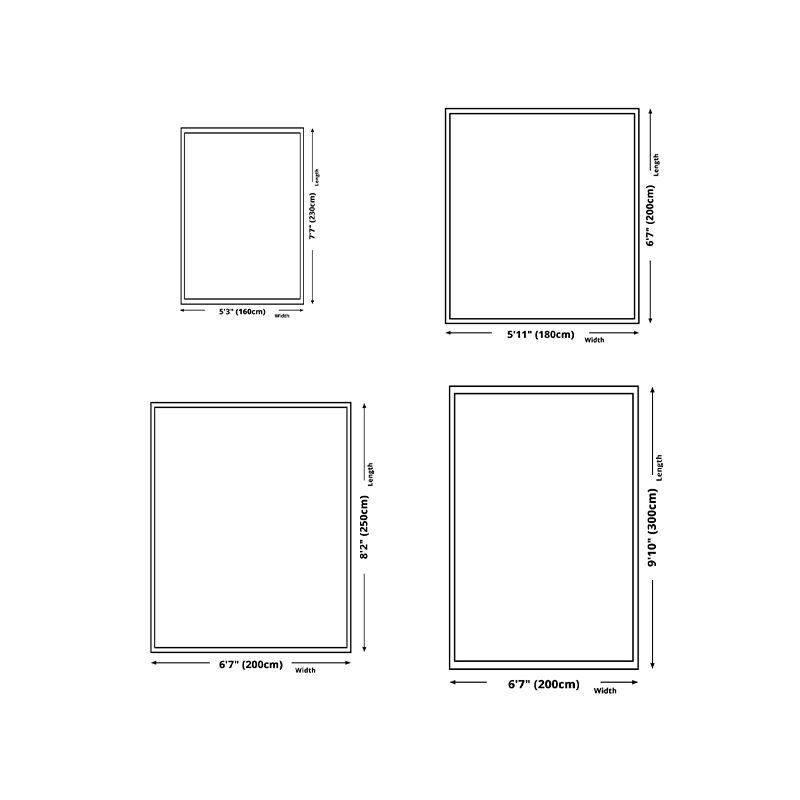 Orange Modern Rug Polyester Geometric Print Rug Non-Slip Backing Rug for Living Room