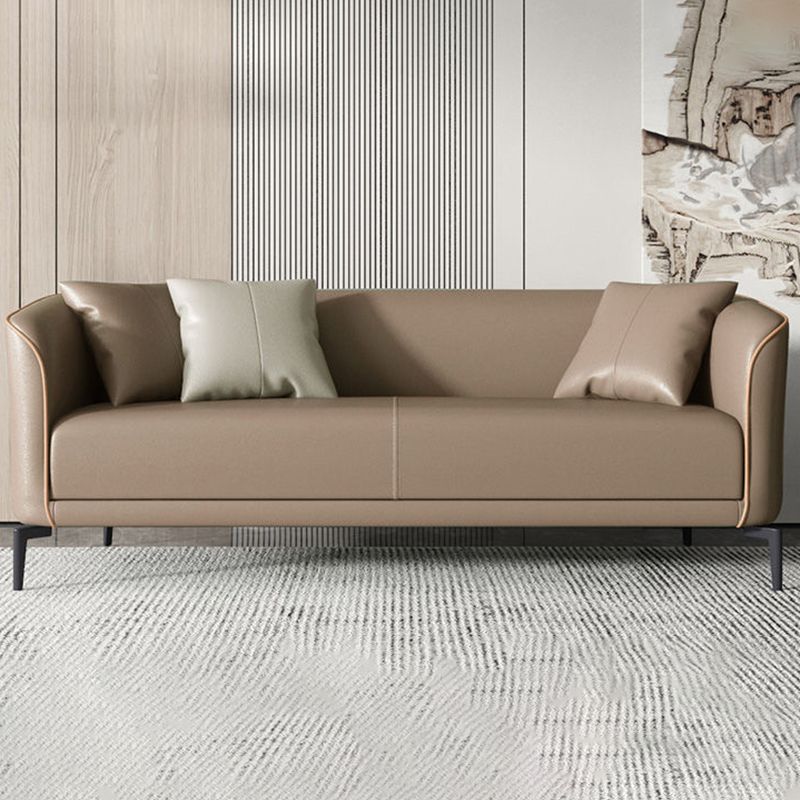 25.98" Wide Tuxedo Arm Sofa Stain Resistant Standard Sofa with 2 Pillow