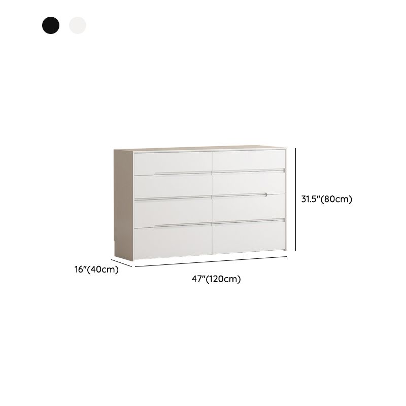 Modern Horizontal Storage Chest with 8 Soft-Close Drawers for Home