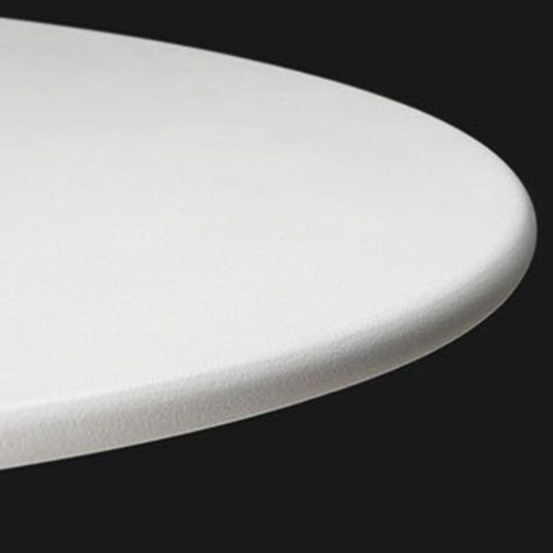 Mid-Century Metal Round Top Side Table Solid Color Pedestal End Table