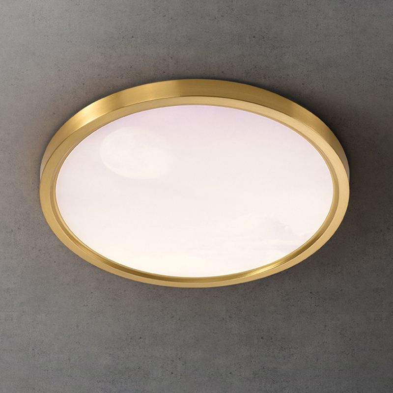 Modern Ceiling Lamp Colorful LED Flush Mount Light Fixture for Bedroom