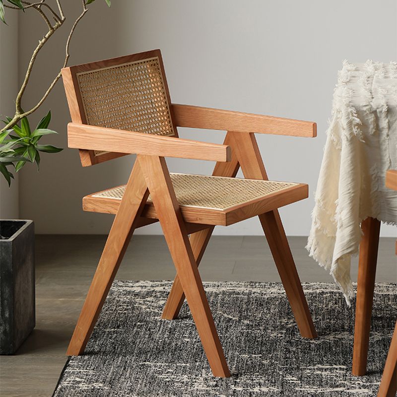 Modern Wood Kitchen and Dining Room Chair Open Back Dining Side Chair