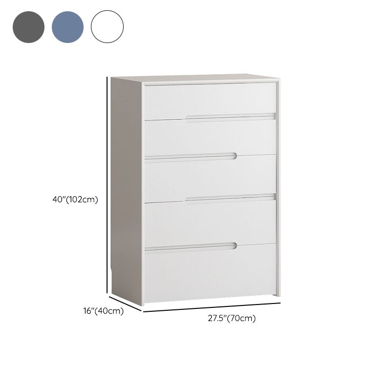 Scandinavian Vertical Storage Chest with Soft-Close Drawers for Home