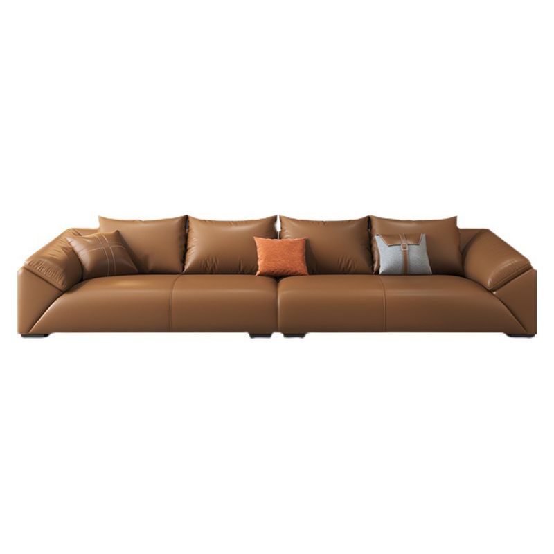 Contemporary Standard Sofa Pillow Top Arm Bench Seating with Pillows