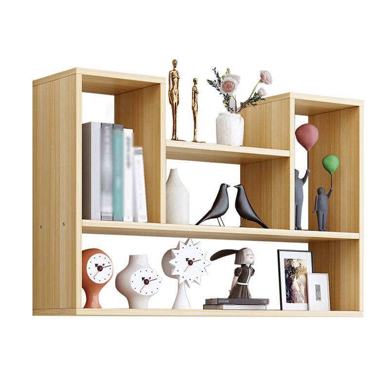 Wall Mounted Bookcase Engineered Wood Bookshelf for Home Office Study Room