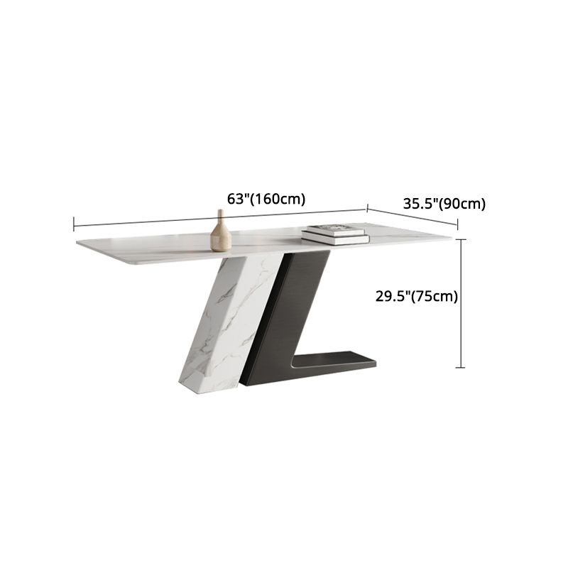 Modern Style 1/3/4/5/7 Pieces Dining Sintered Stone Dining Table Set for Kitchen