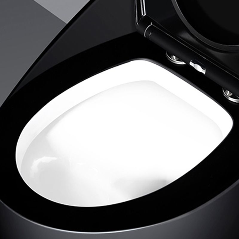 Modern All-In-One Round Toilet Bowl Floor Mounted Porcelain Urine Toilet