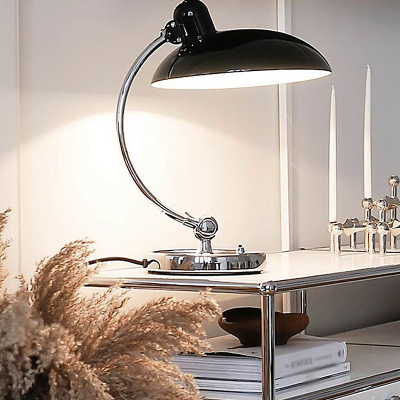 1-Light Geometric Night Table Lamp Modern Style Metal Table Lamp