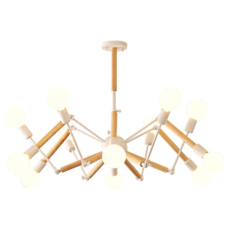 Spider Chandelier Light Fixtures Modern Multi-Head Hanging Pendant Lamps for Living Room