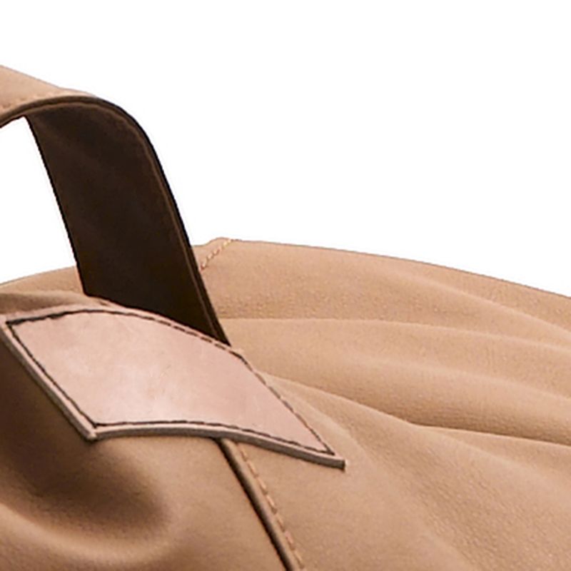 PU Arms Included Barrel Accent Chair with Fixed Back for Living Room and Bedroom