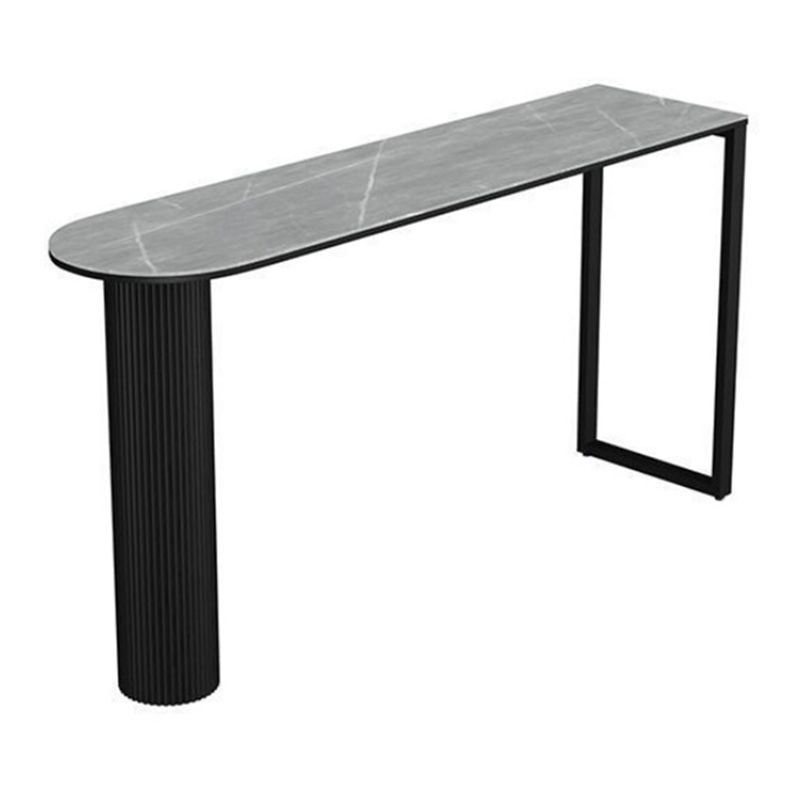 Nordic Simple Bar Table Stone Top Free Form Top Bistro Table for Restaurant