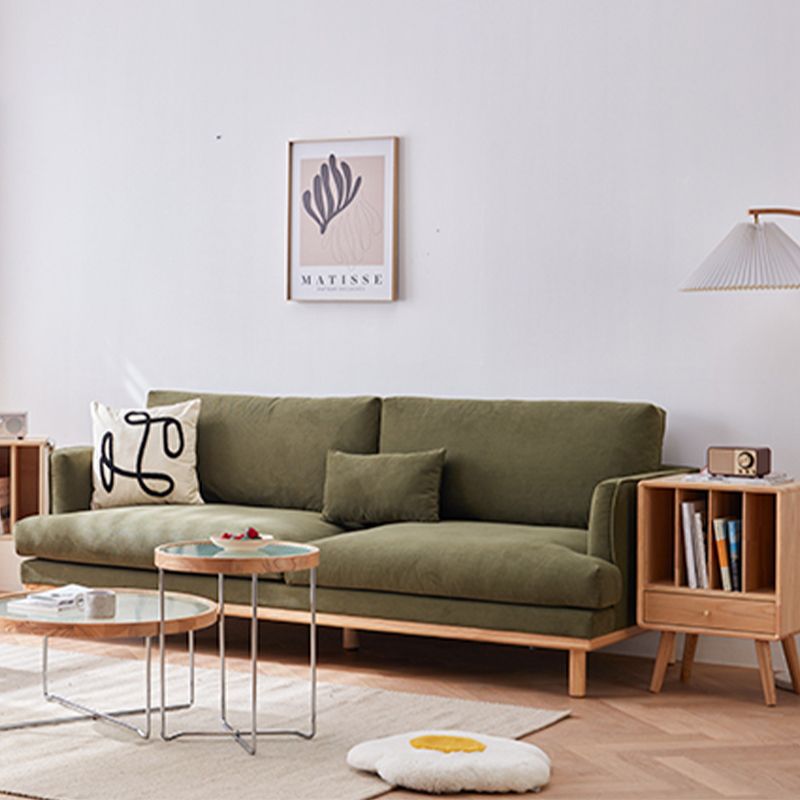 Eingezogener Arm Lose Rückensofa 35 "W Velvet -Sofa für Wohnzimmer