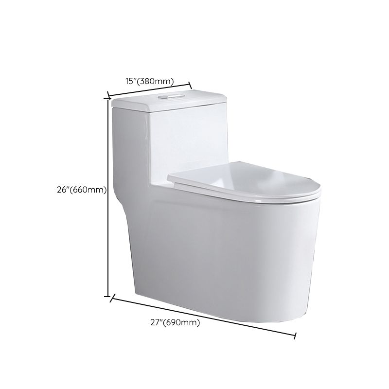 Contemporary White Ceramic Toilet Bowl Floor Mounted Urine Toilet for Washroom