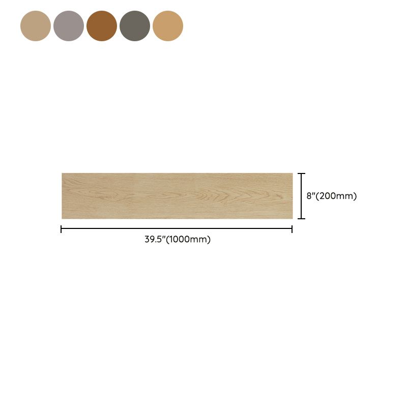 Rectangular Singular Floor Tile Porcelain Wooden Pattern Tiles