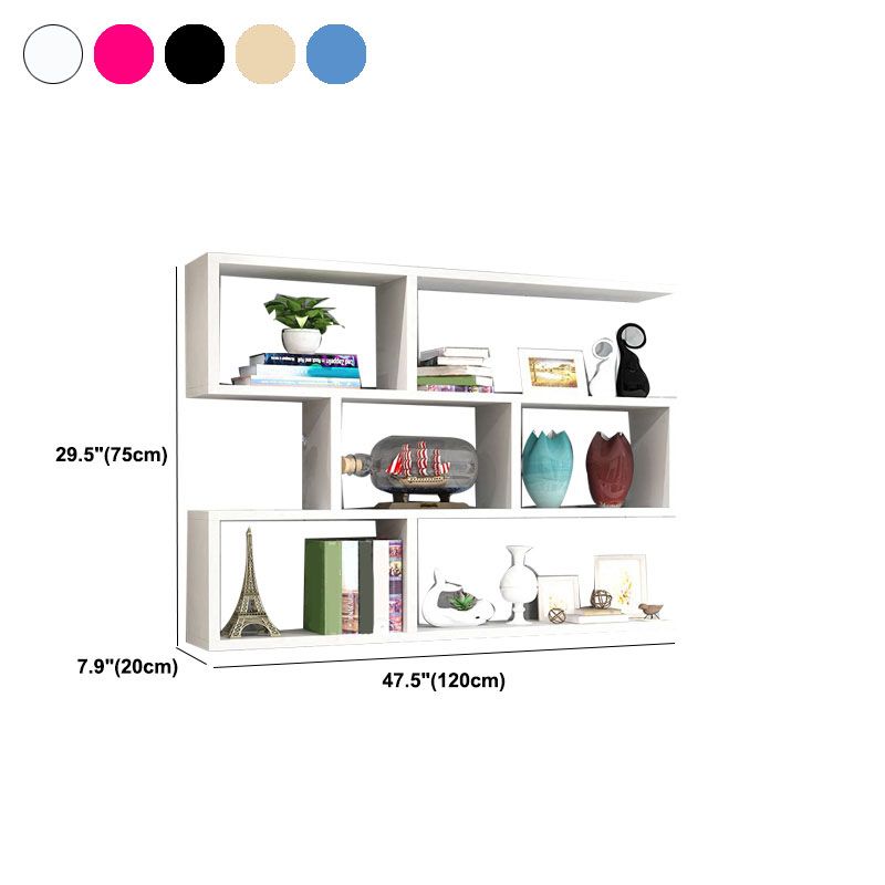 3-Tier 30" H Contemporary Floating Bookcase Wood Shelf Bookcase for Living Room