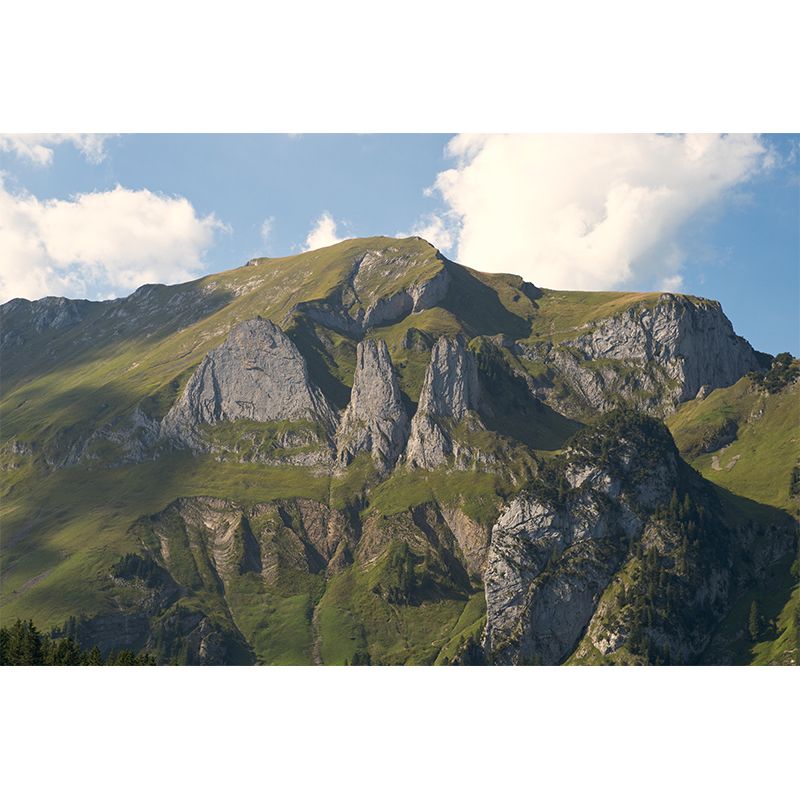 Horizontal Photography Mountain Mural Environment Friendly Wallpaper for Home Decor