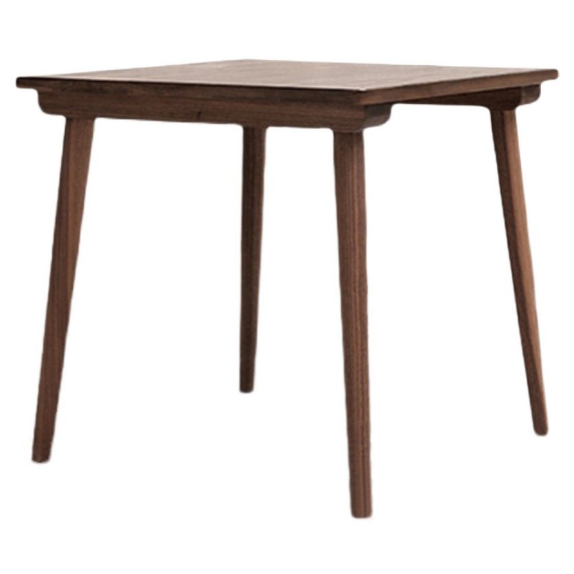 Mesa de comedor de madera maciza de pino cuadrado Mesa de 4 patas industriales para comedor
