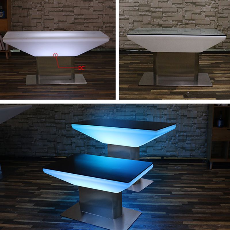 Polyethylene Square Table Industrial Style Restaurant Nightclub Bar Table