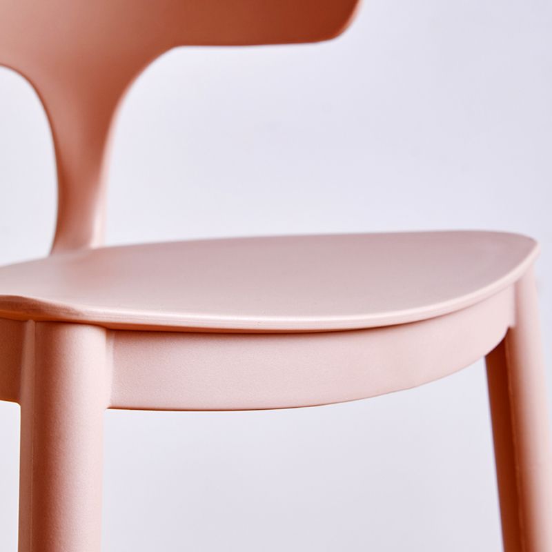 Taburete de mostrador de asiento cuadrado de estilo escandinavo PP PP para barra de cocina para bar