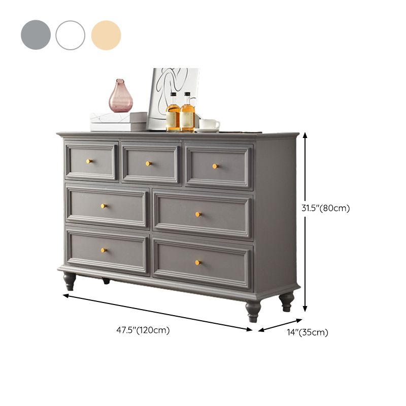 Contemporary 13.7" Wide Storage Chest 6 Soft-Close Drawers Chest