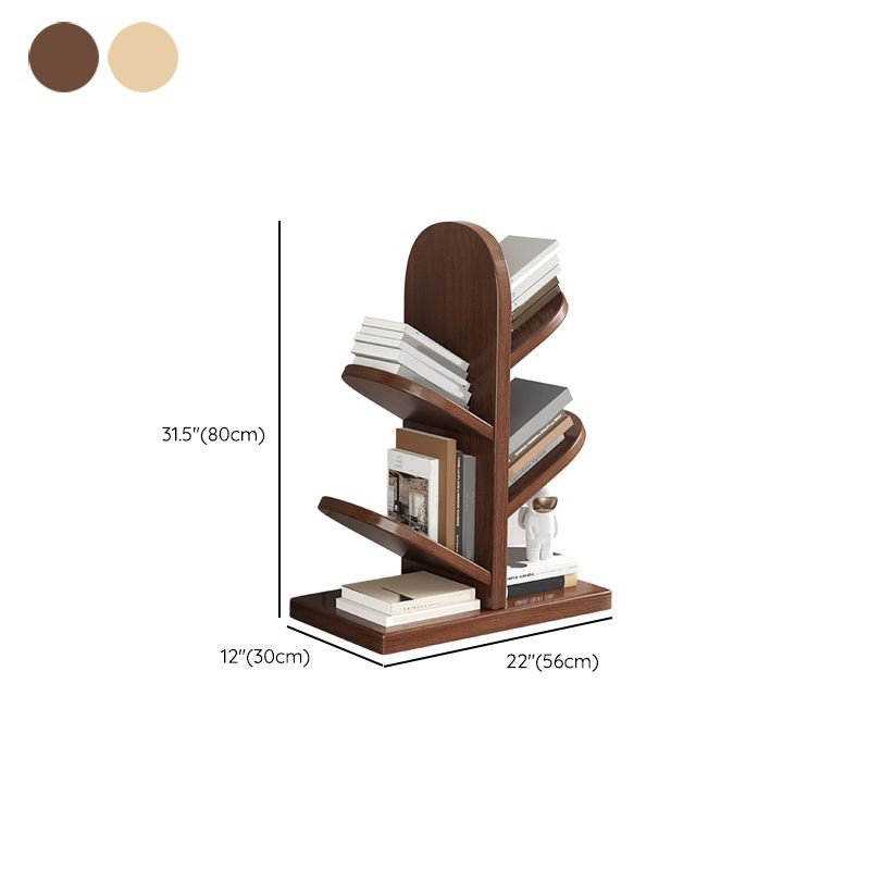 Nordic Style Open Back Bookshelf Wooden Bookcase for Study Room