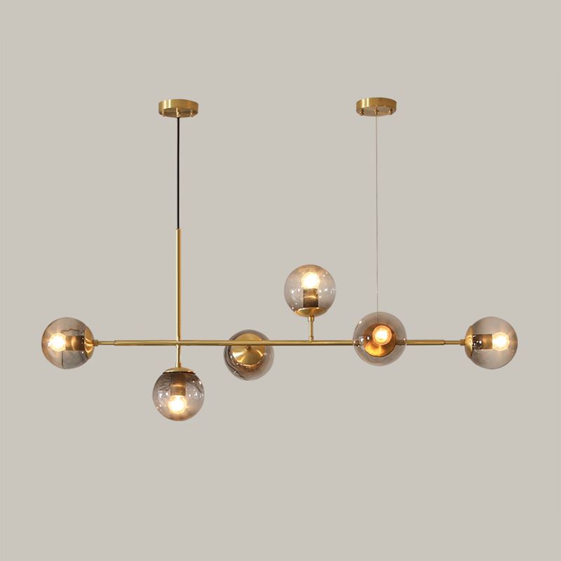 Dinning Spherical Dinning Illing Fixture Glass Glass Style Island Chandelier Light