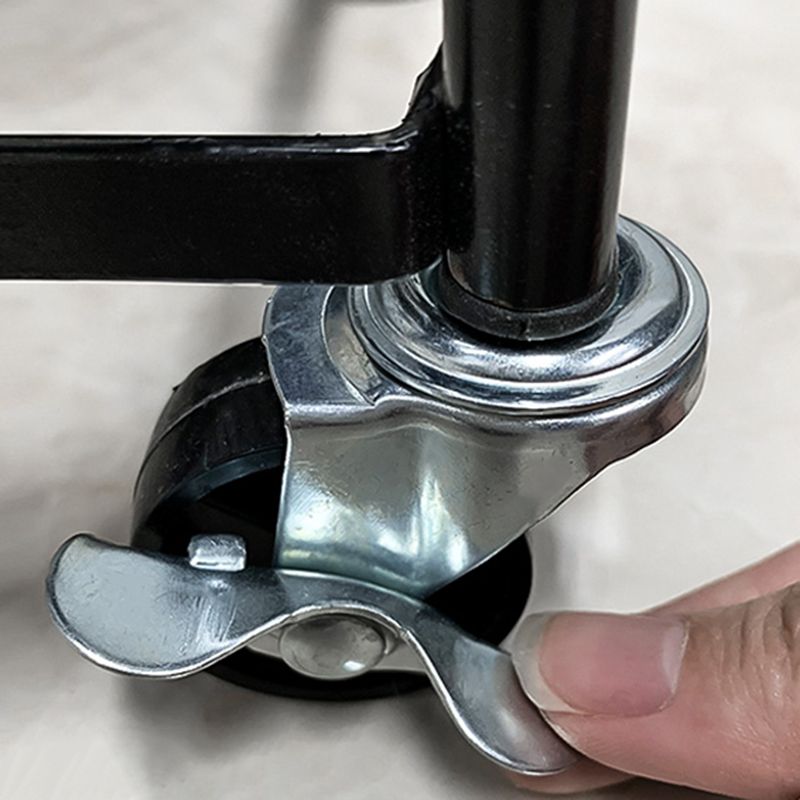 Moderner Stil 3-Shelf-Bücherregal 17.83 "l vertikales Regalbuch mit Zaubererrädern