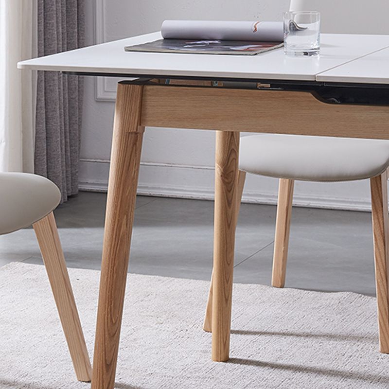 Simplicity Extendable Dining Table Home Sintered Stone Fixed Desk