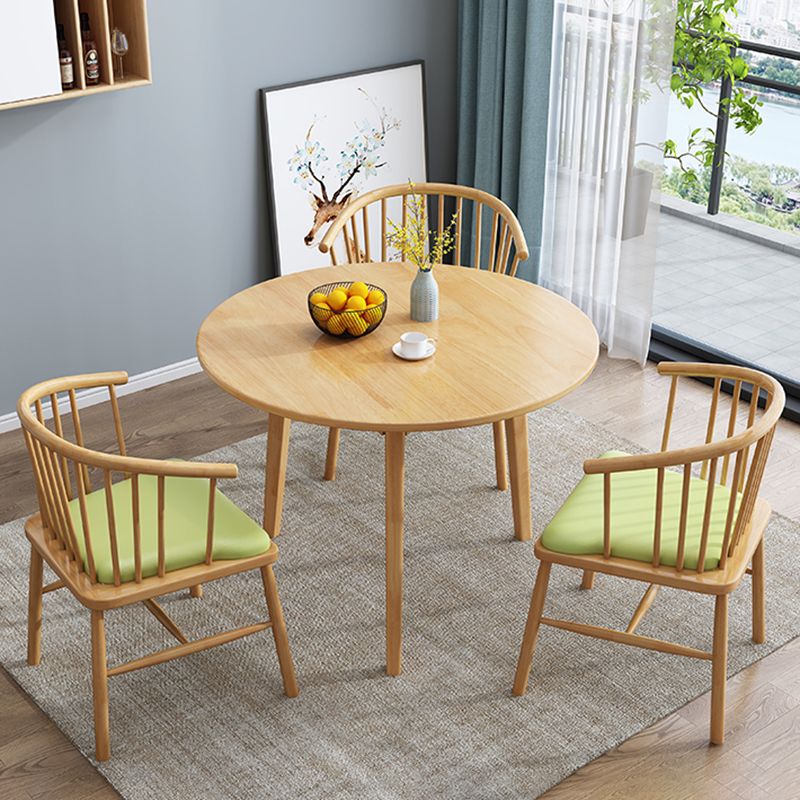 Eenvoud Ronde Eettafel Massief Houten Eetkamer Huismeubilair