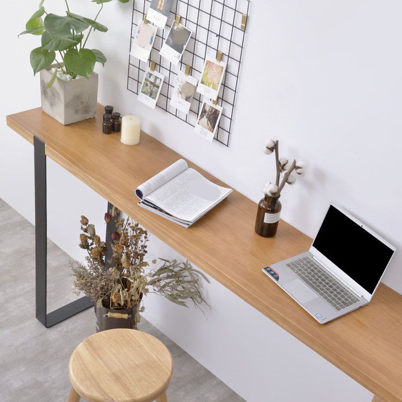 Modern Style Fixed Table Set 1/2 Pieces Solid Wood Rectangle Counter Set