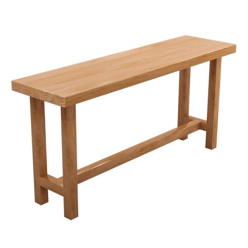 Luxury Rectangle Wooden Bar Table Set 1/5/6/11 Pieces Counter Table with Backless Stools