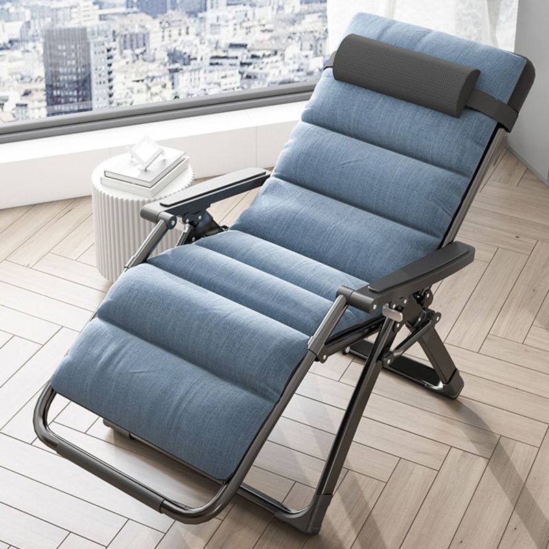 Metal Recliner Chair with Arm Contemporary foldable Chair for Bedroom