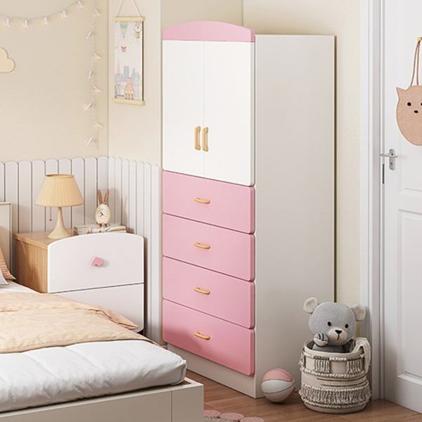 Contemporary Style Wooden Wardrobe White Colour Wardrobe Closet for Home