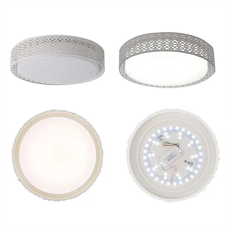 Acryl holle ronde plafondlicht moderne stijl led spoelplafondlamp in wit voor volwassen slaapkamer