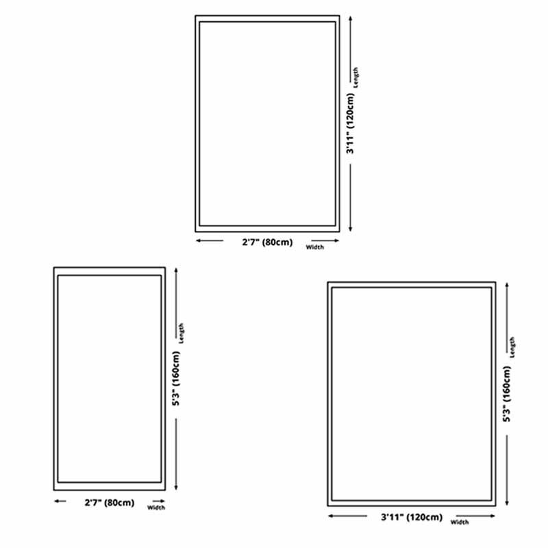 Simple Indoor Rug Funky Contrast Panel Carpet Polyester Stain Resistant Area Rug for Living Room