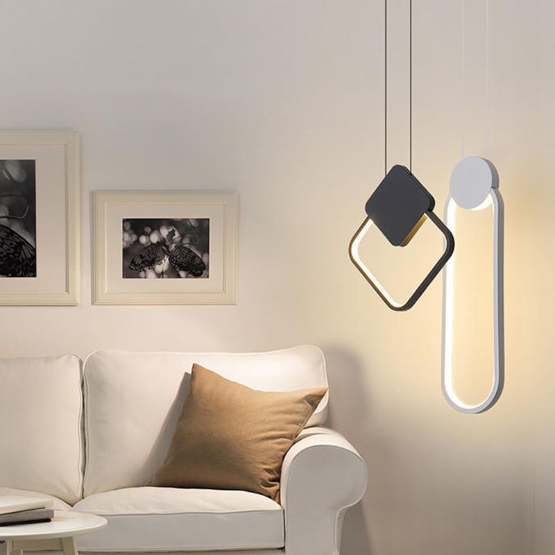 Lumière pendentif minimalisme en aluminium LED-LED PLACE PLADIER POUR LED POUR CHAMBRE