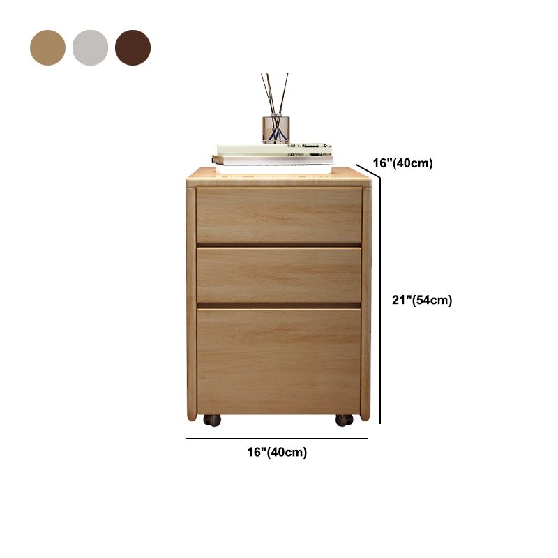 Solid Wood Bedside Cabinet Modern Minimalist Bedside Table with Drawers