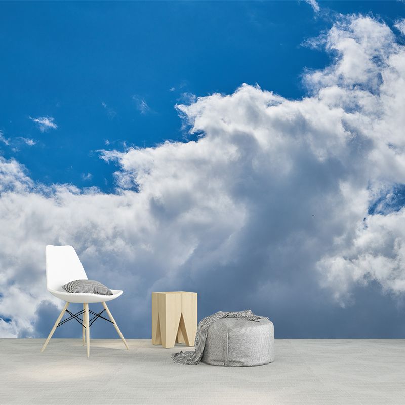 Beautiful Cloudscape Blue Sky Mural Wallpaper for Home Decorations Living Room Bedroom