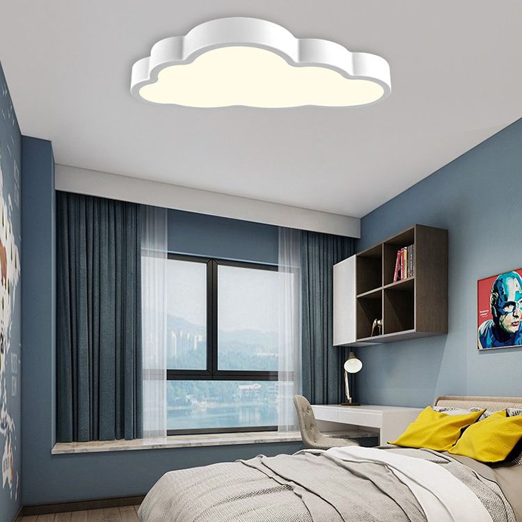 Cloud Bedroom Flush Mounted Ceiling Light Acrylic LED Modern Flush Ceiling Light