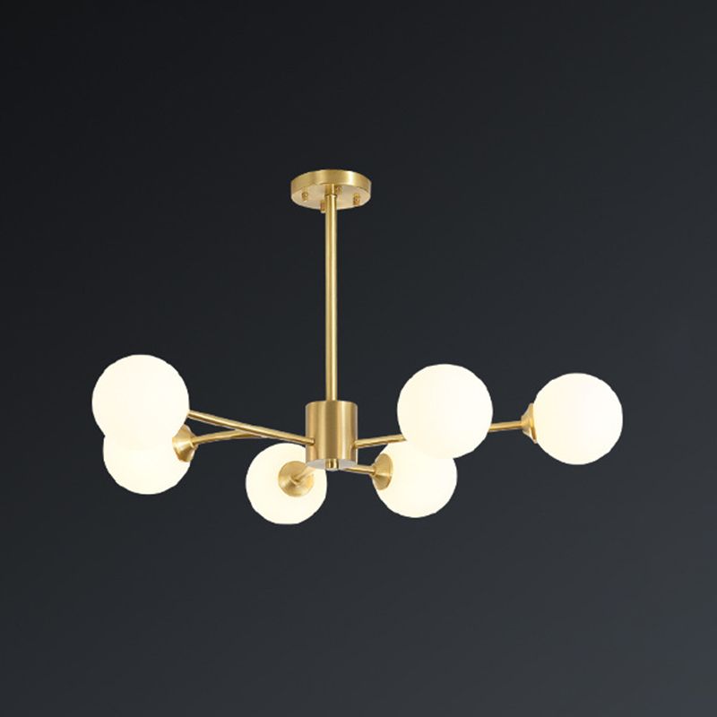 Luz de múltiples luces colgantes de vidrio lámparas de colgante de estilo moderno