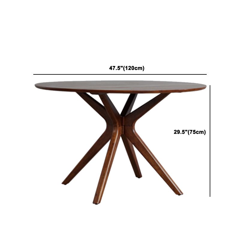 1/2/3/4 Pieces Solid Wood Dining Set Modern Pine Wood Round Table with Wooden Chairs