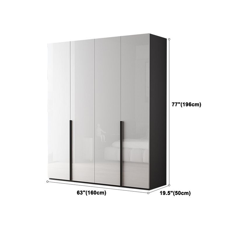 Modern Wardrobe Armoire Engineered Wood Wardrobe Cabinet with Drawer