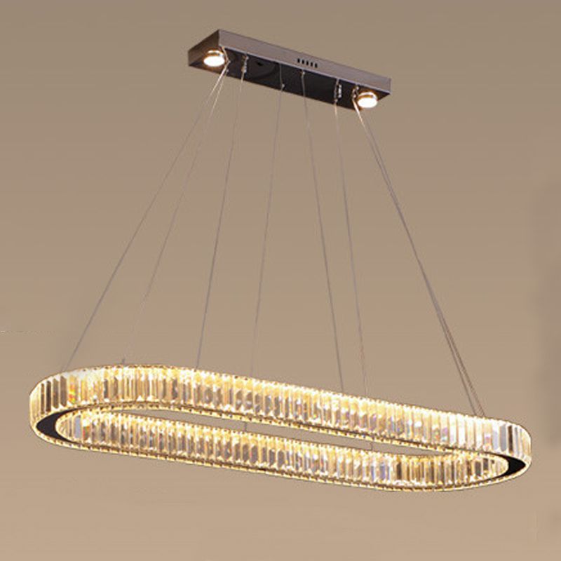Linearer Anhänger Beleuchtung Kronleuchter Licht zeitgenössischer Anhänger Licht für Kücheninselkristall