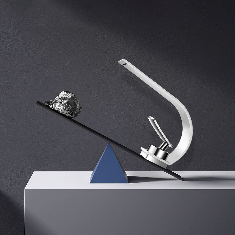Bathroom Faucet Brass Waterfall Spout Lever Handle Washroom Sink Faucet