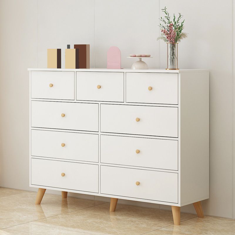 Rectangle Accent Chest with Drawers Wooden Straight Legs Chest